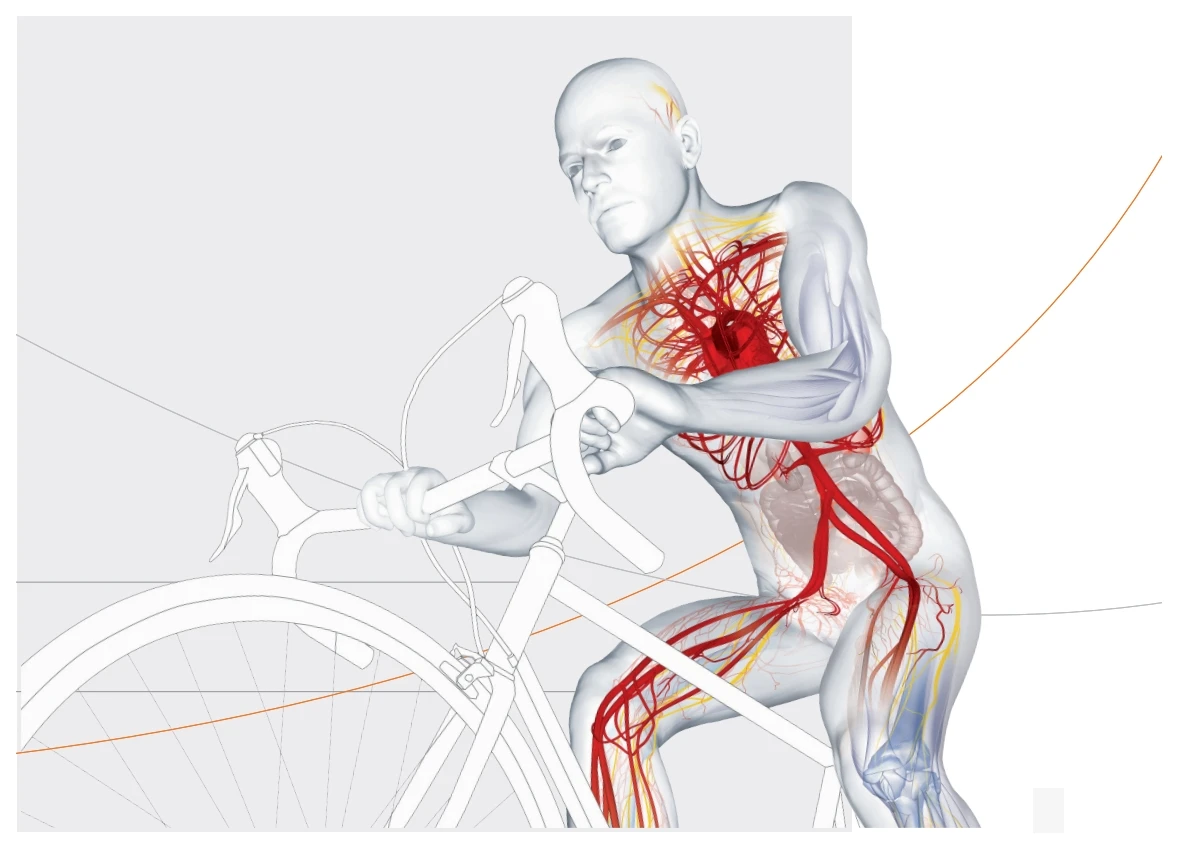 Ciclista con BEMER